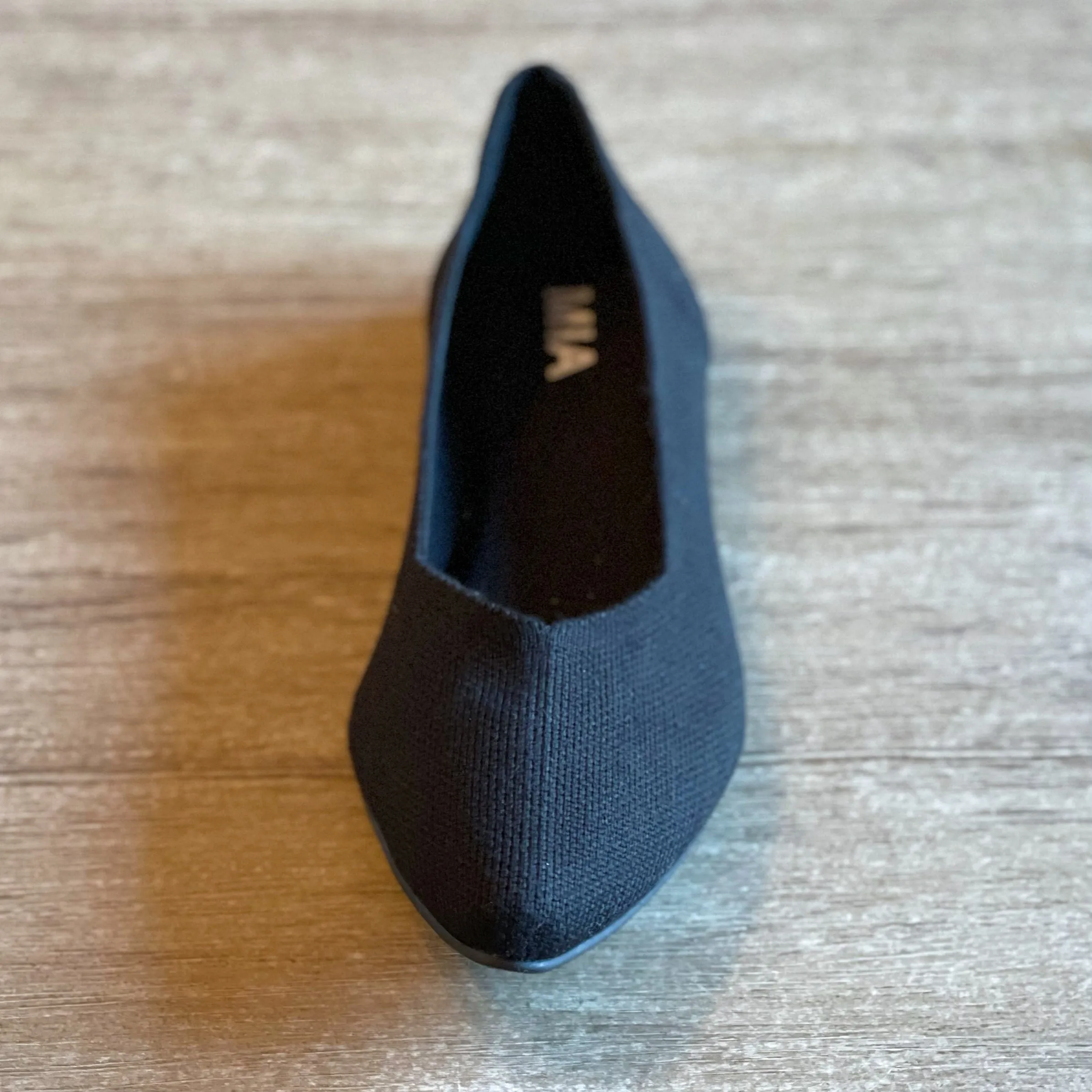 MIA Shoes Kerri Flannel Pointed Toe Flat in Black