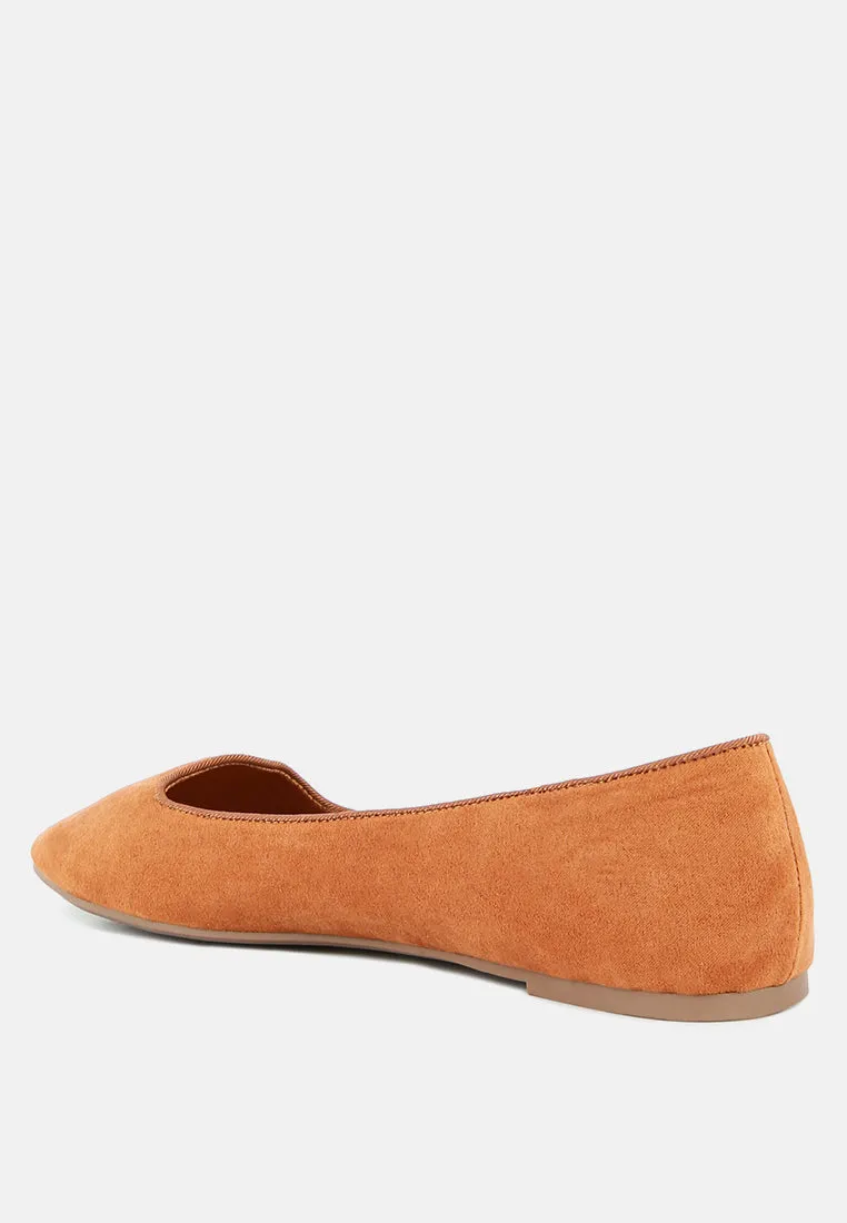 Microfiber Casual Ballerinas