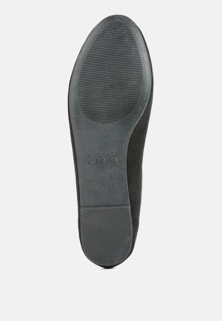 Microfiber Casual Ballerinas