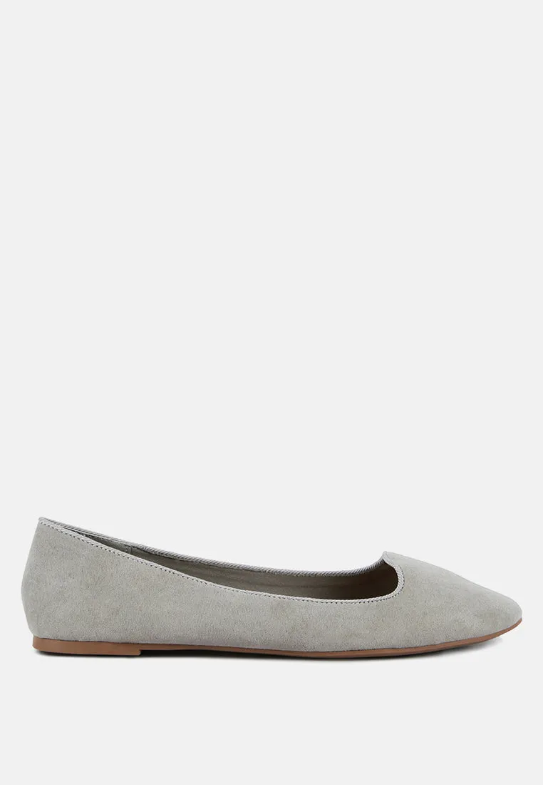 Microfiber Casual Ballerinas