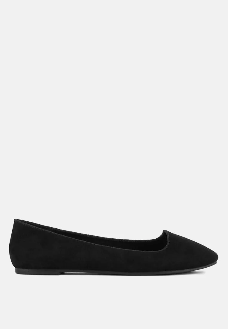 Microfiber Casual Ballerinas