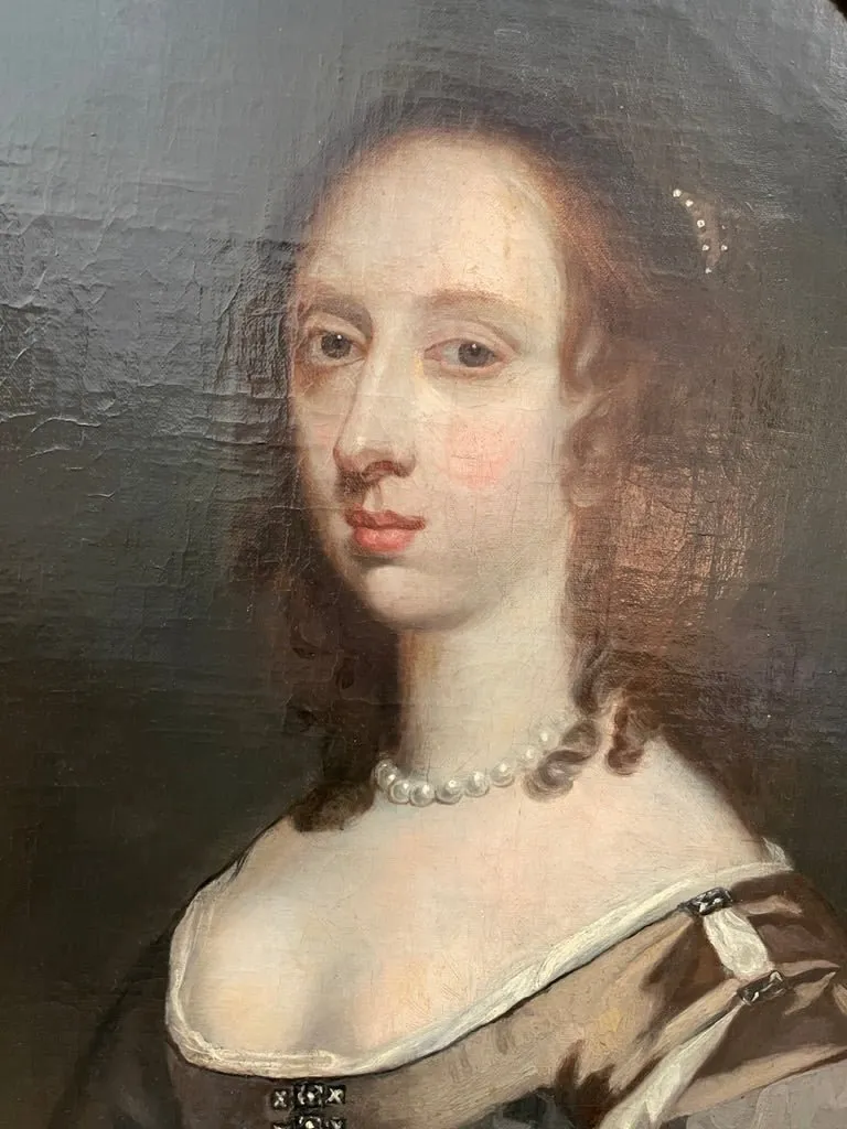 Oil on Canvas of Mary Bagot, the Dorset Countess, Attributed to John Michael Wright, 1617, London.