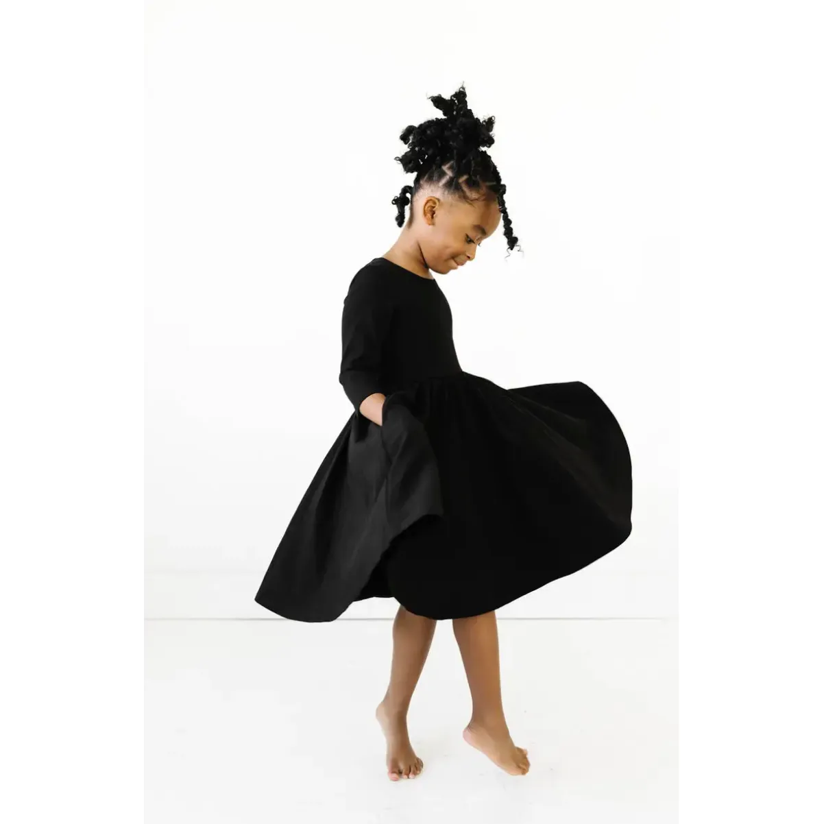 Ollie Jay Black Puff Twirl Dress