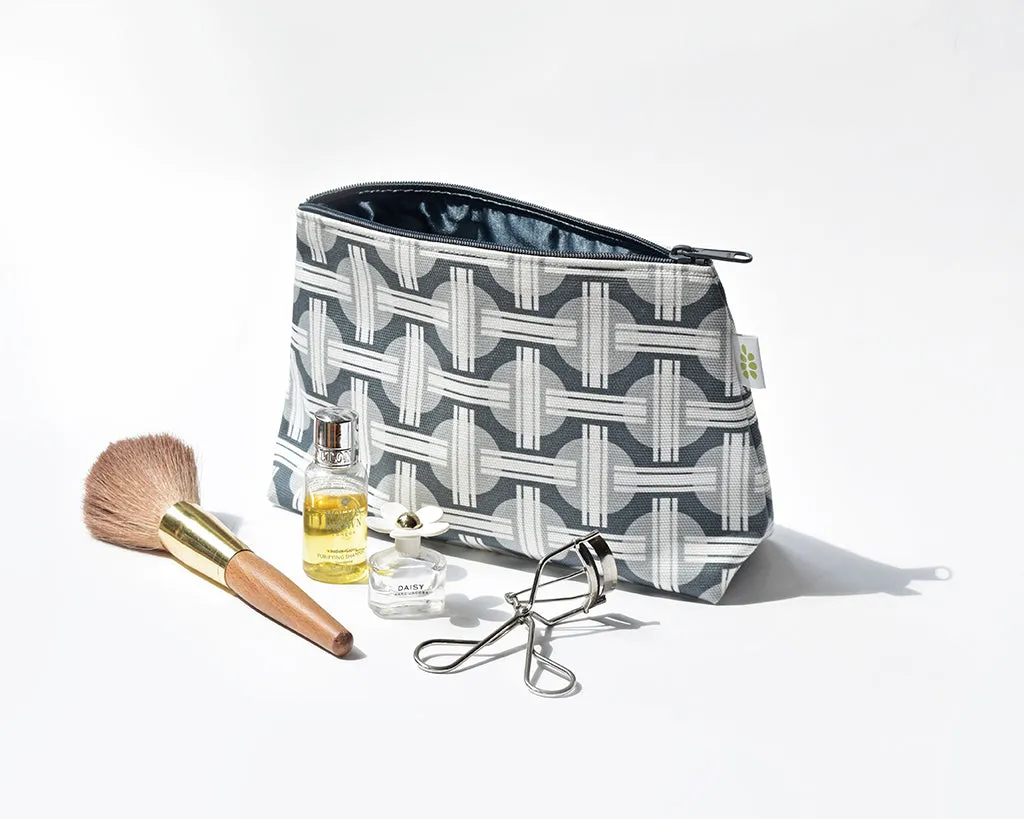 Orient Zipper Pouch – Steel Grey (10" x 6" x 3")