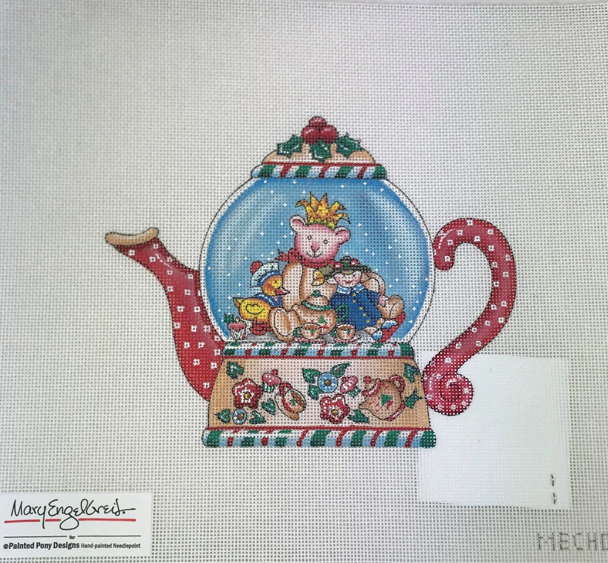 Painted Pony Designs 251 ME CH08 Teapot Mary Engelbert