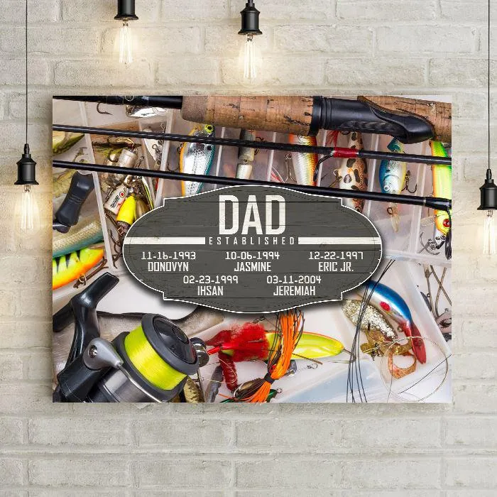 Parent Established Date Personalized Sports Premium Canvas