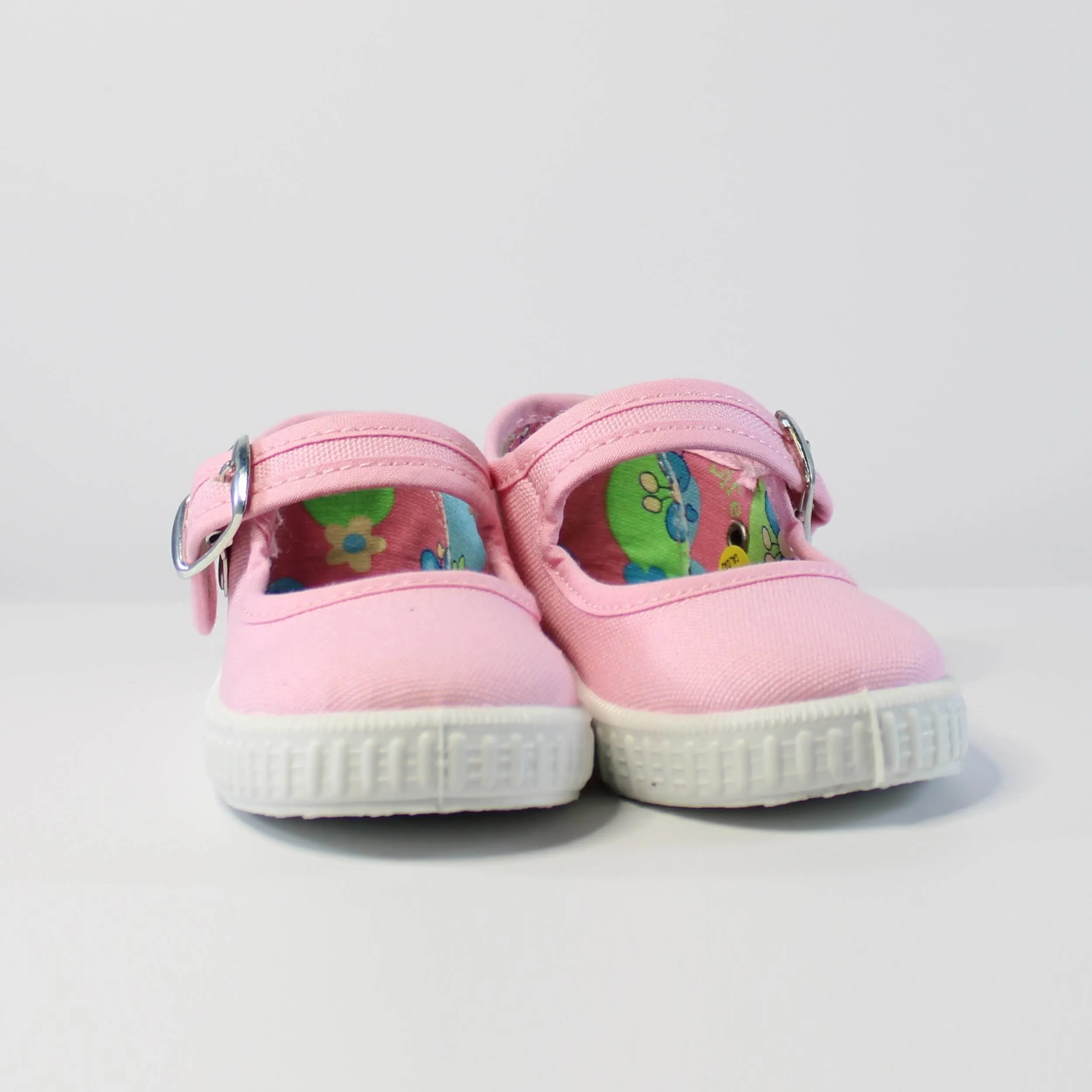Pink Canvas Mary Jane's