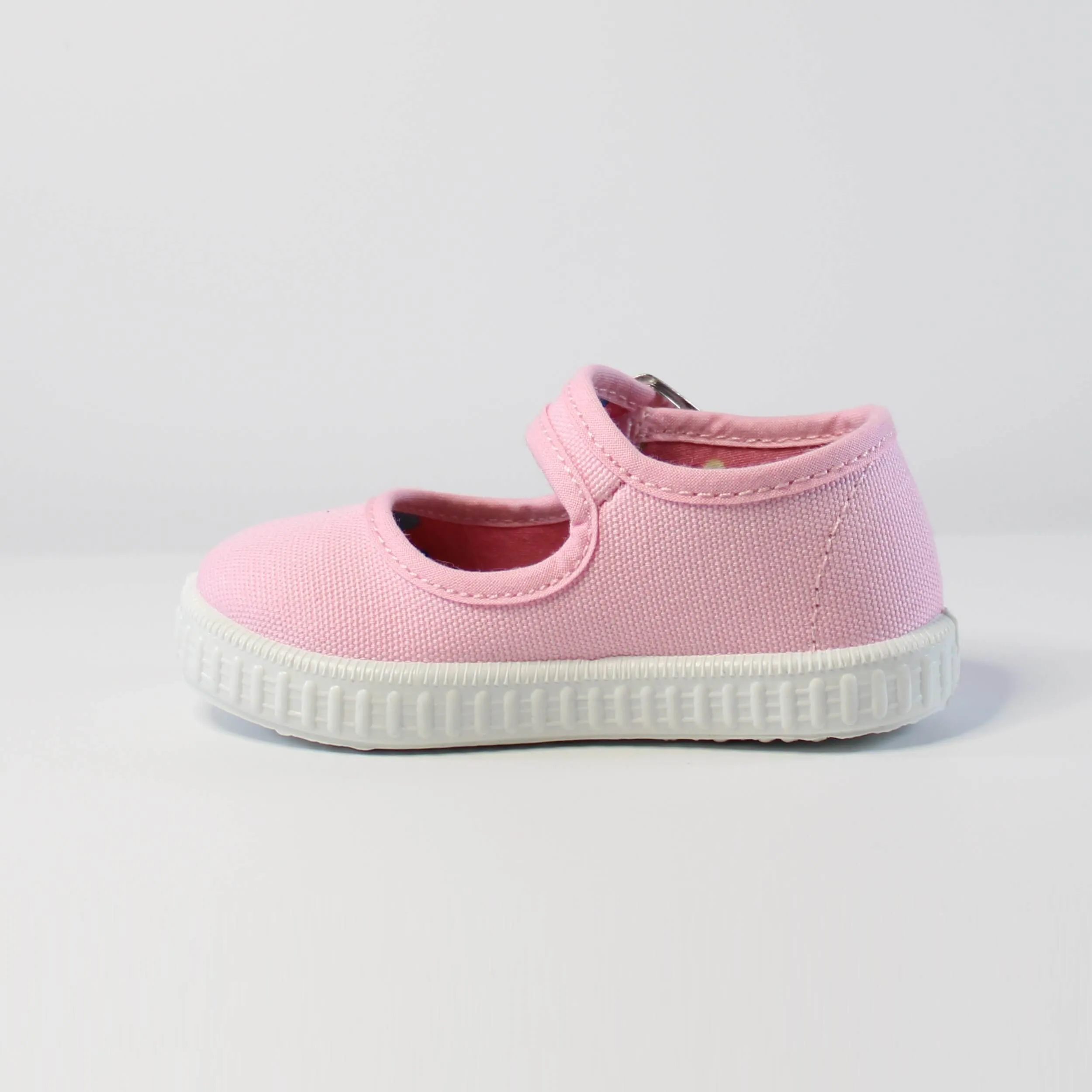 Pink Canvas Mary Jane's