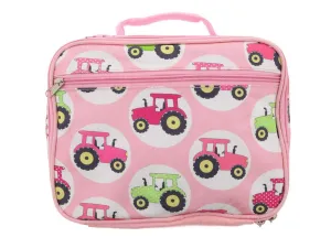Pink Tractors Lunchbox