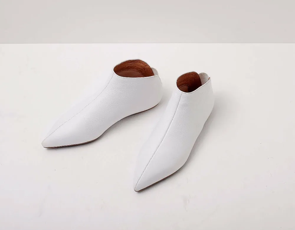 Pointed toe slip on casual flats young lady pregnant shoe