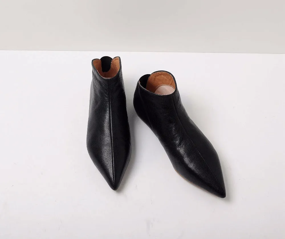 Pointed toe slip on casual flats young lady pregnant shoe