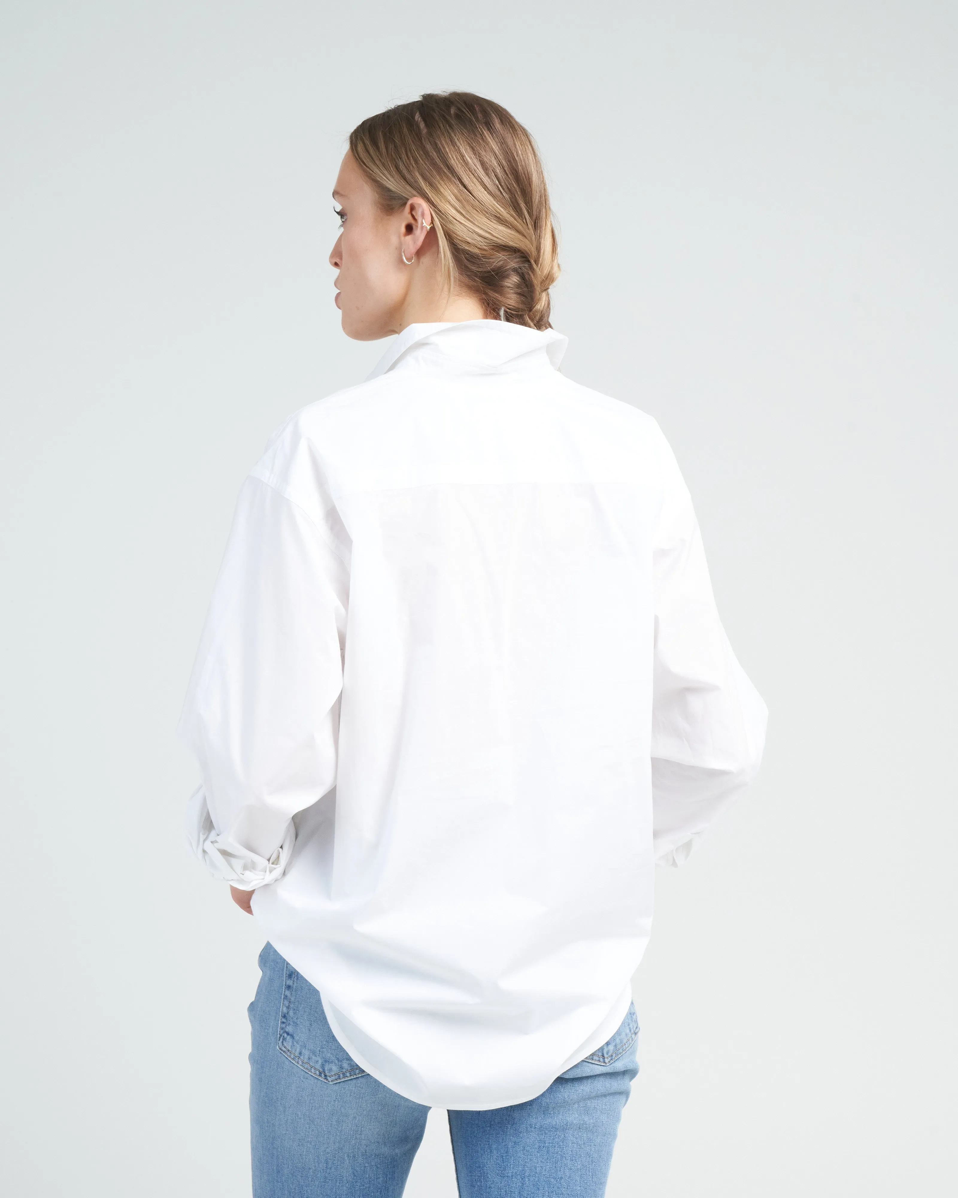 popover shirt - white