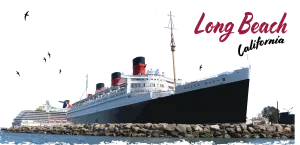 Queen Mary Watercolor - 10x20 Canvas Print