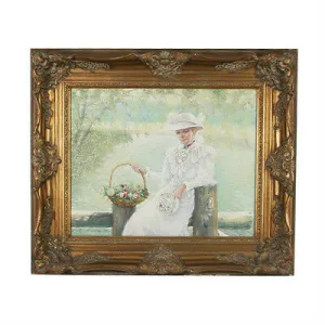 "A Vision in White" By Anthony Sidoni 1986 Signed Oil on Canvas 24"x28"