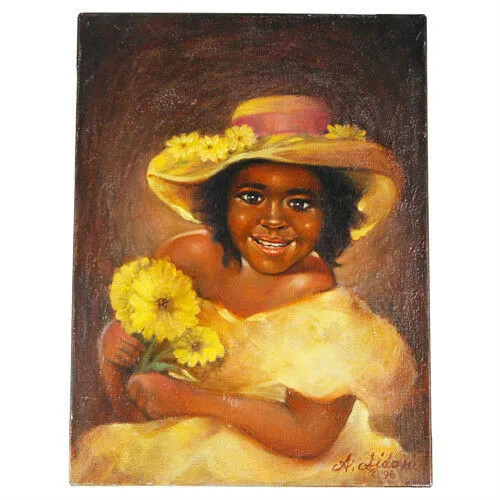 "Daisies, Daisies, Daisies" By Anthony Sidoni 1986 Signed Oil on Canvas 12"x9"