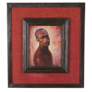 "Madagascar Sheep Herder" By Anthony Sidoni 2000 Signed Oil Painting 20"x18"