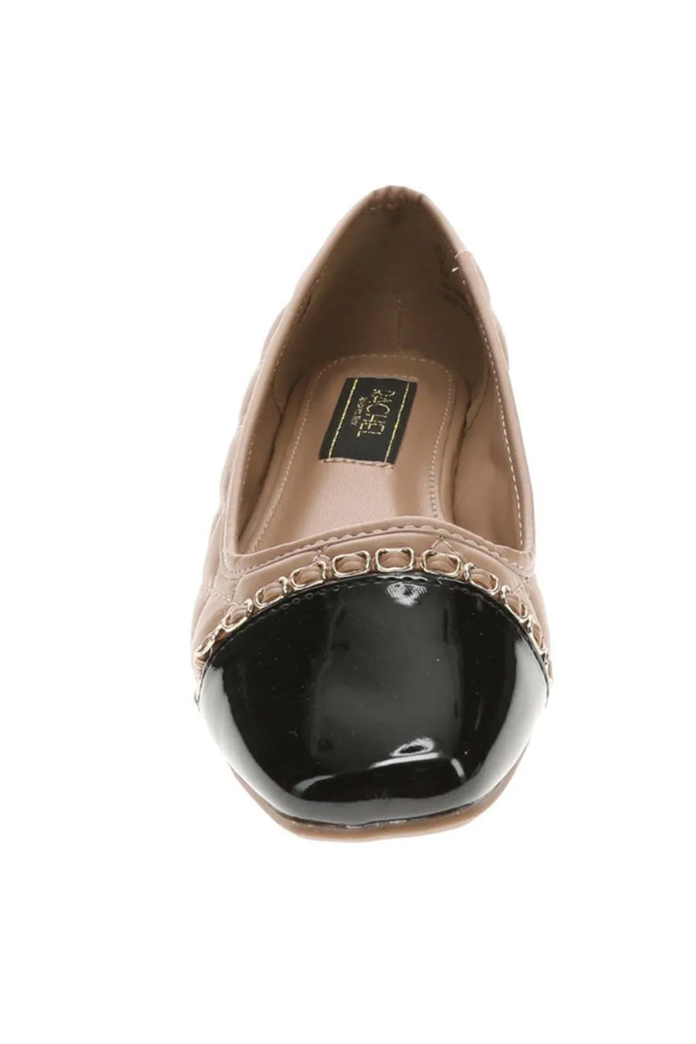 Rachel Roy Queen Quilted Flats for Women in Tan | QUEEN-TAN