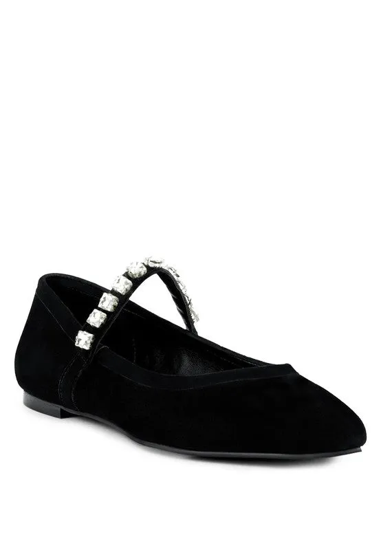 Rag & Co ASSISI Fine Suede MaryJane Ballet Flats