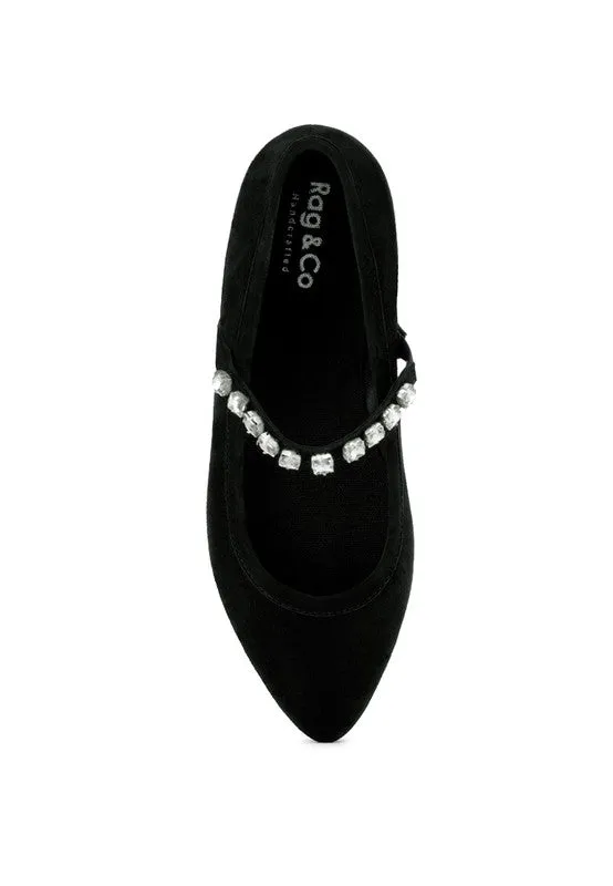 Rag & Co ASSISI Fine Suede MaryJane Ballet Flats