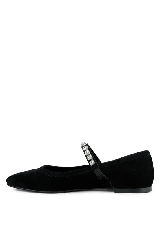 Rag & Co ASSISI Fine Suede MaryJane Ballet Flats