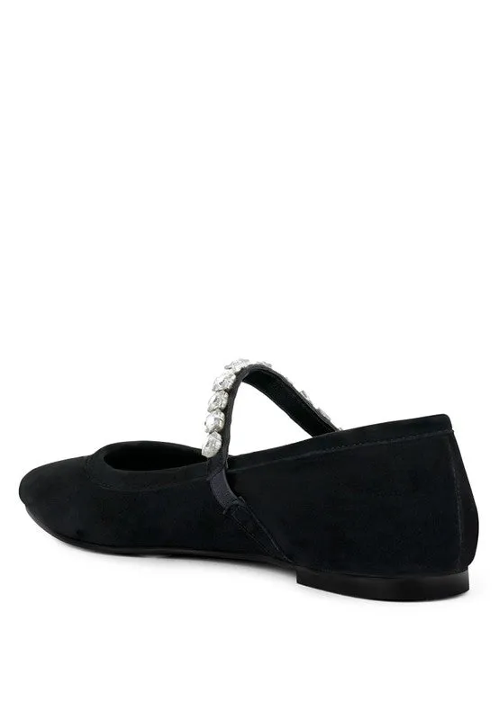 Rag & Co ASSISI Fine Suede MaryJane Ballet Flats
