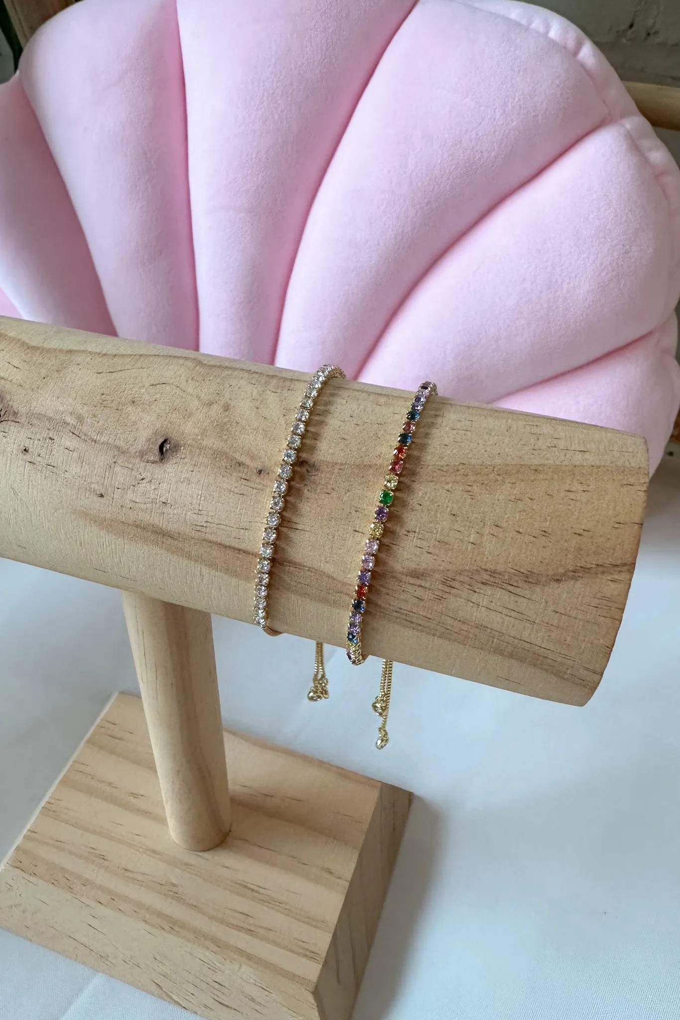 Rainbow Tennis Bracelet by Pixelated