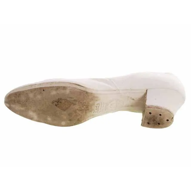 RARE KEDS Vesta Vintage Canvas Off White Heels Shoes Ladies 7-7.5  Rubber Soles
