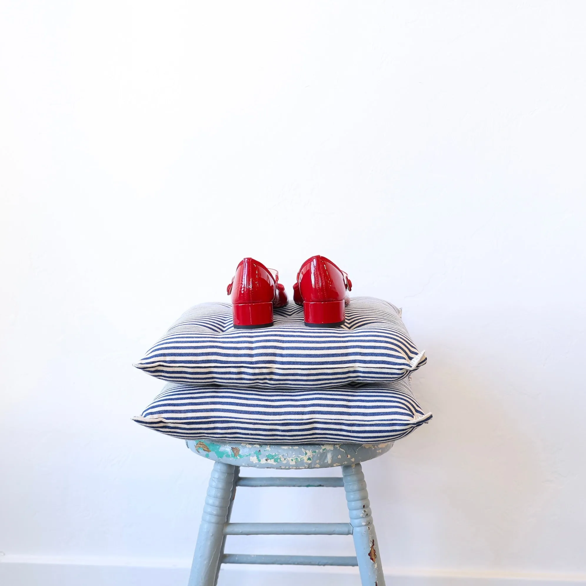 Repetto Rose Mary Janes - Red Patent