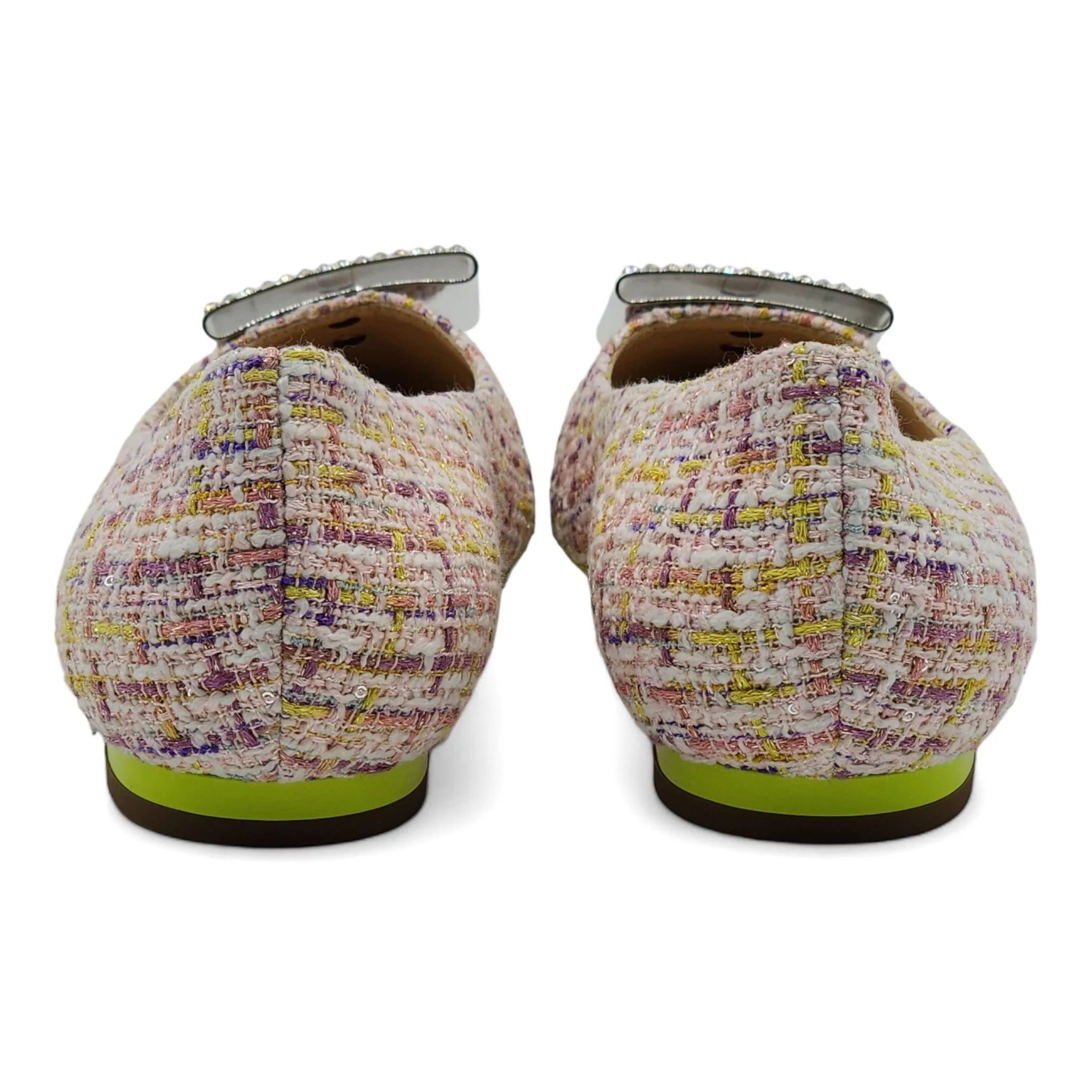 Roger Vivier Gommettine Ball Ballet Flats - Woven Fabric - Multicolor - 40