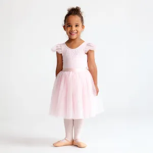 Rosalind: Long Tutu Skirt in Glitter Tulle with Bow