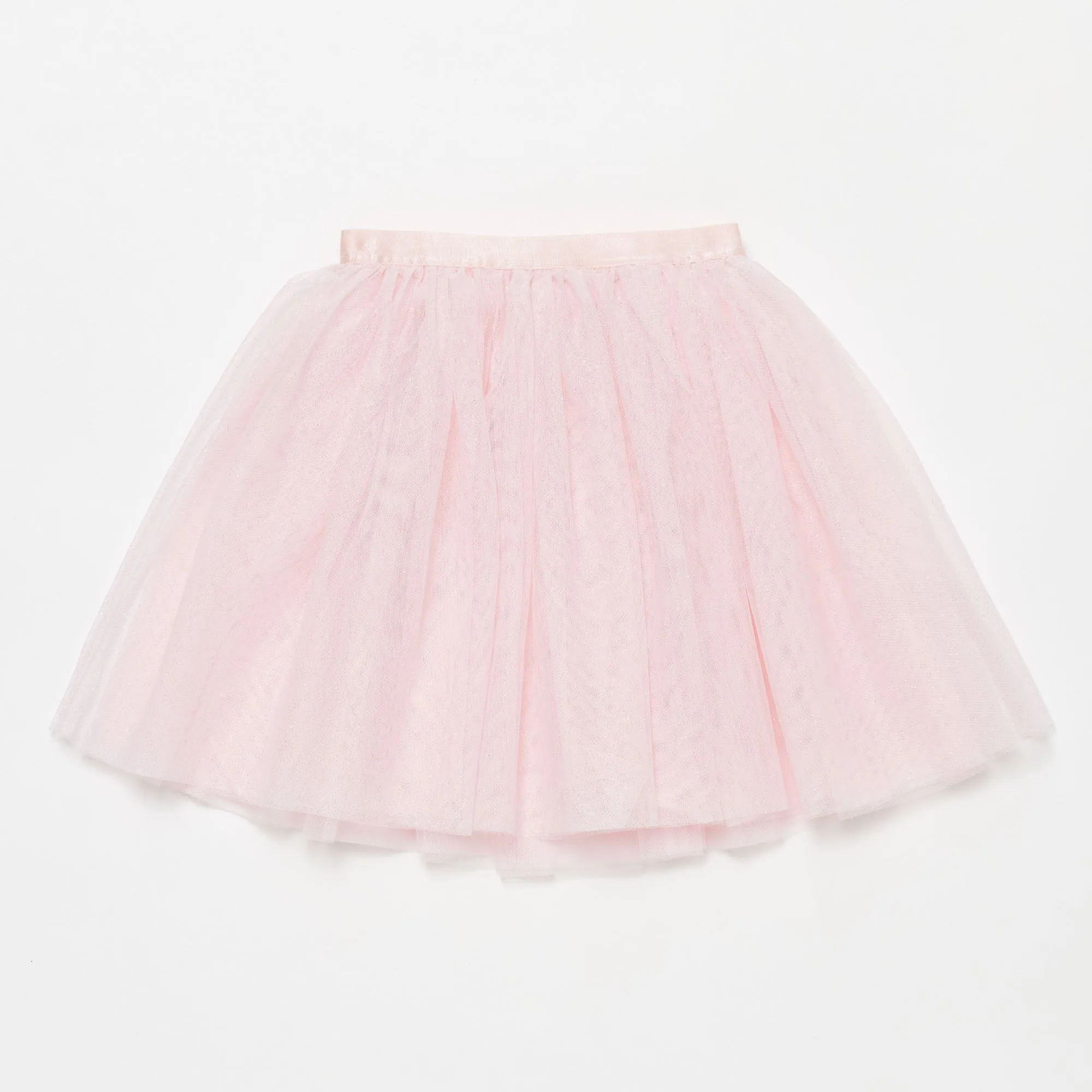 Rosalind: Long Tutu Skirt in Glitter Tulle with Bow
