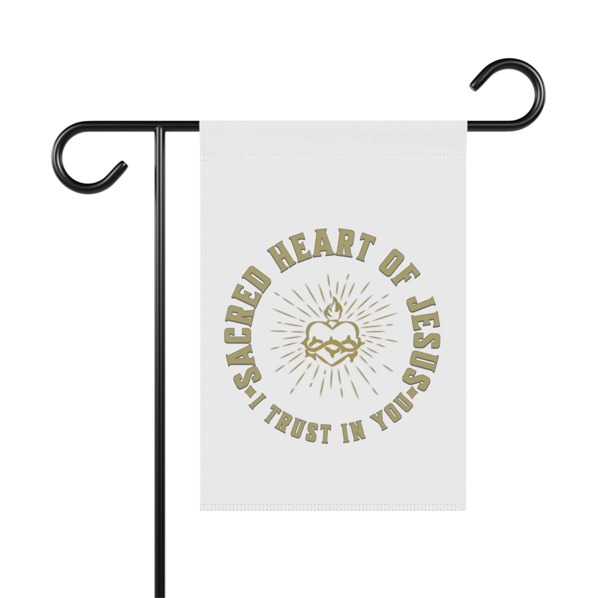 Sacred Heart of Jesus, I Trust in: You Garden Flag