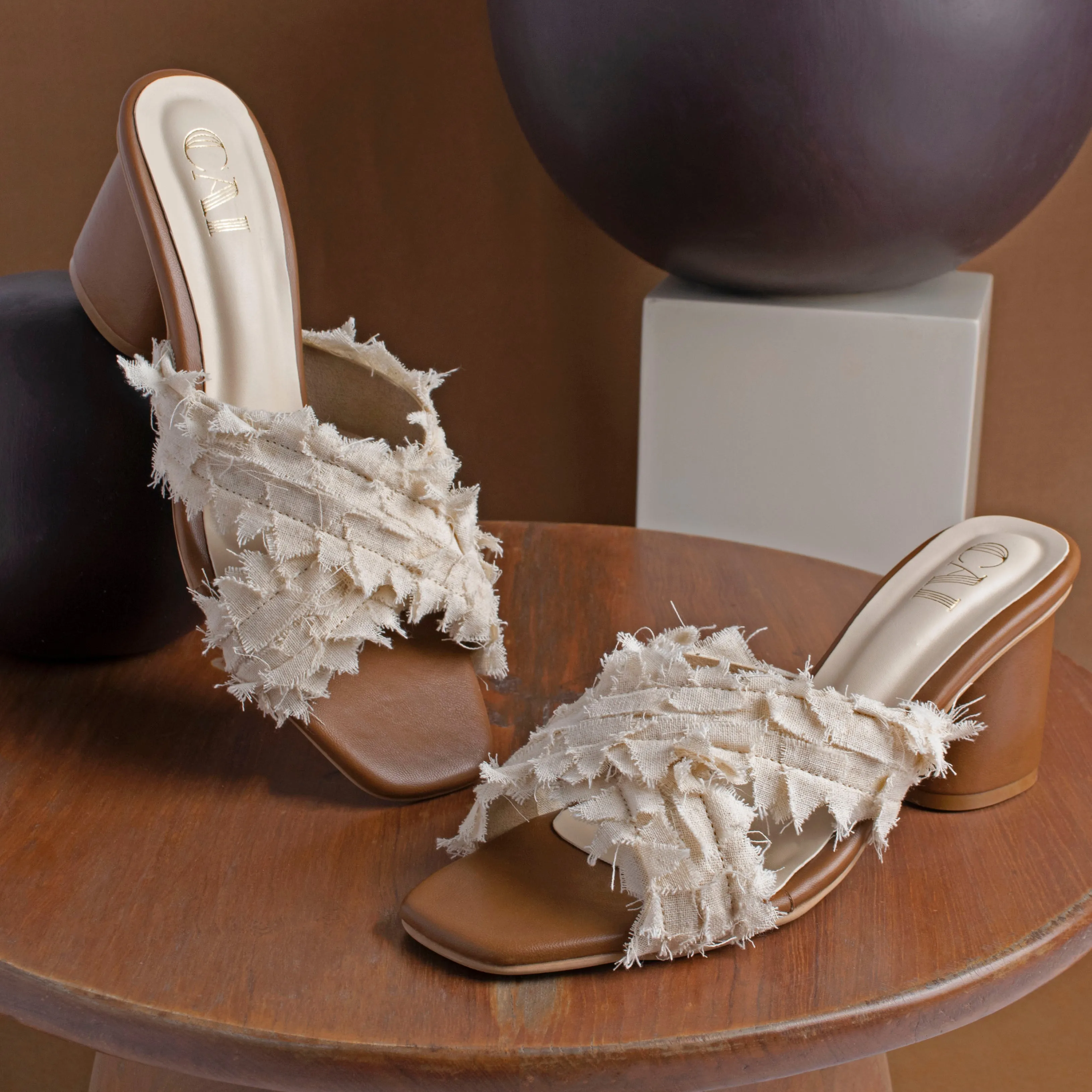 Sakura Cream Heels