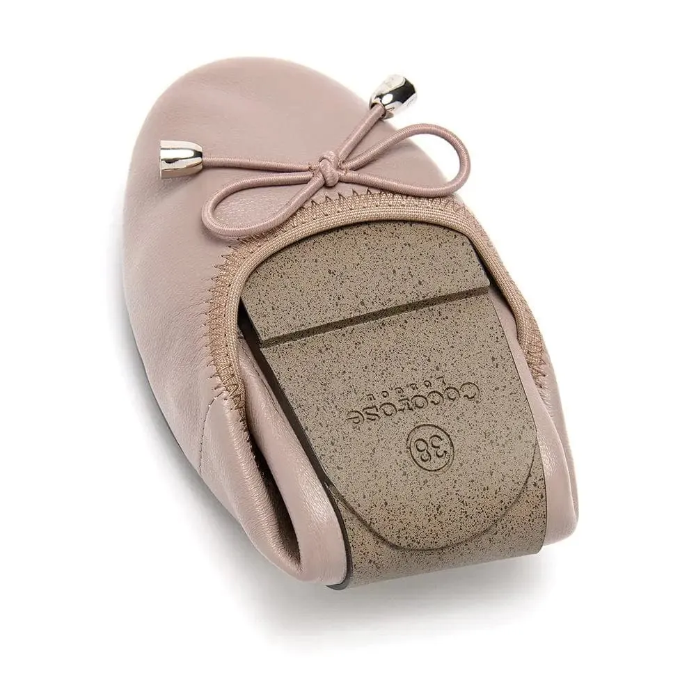 Sandringham - Dusky Pink Leather Ballet Flats