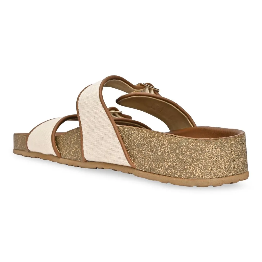 Sandy Canvas Two Strap Slider