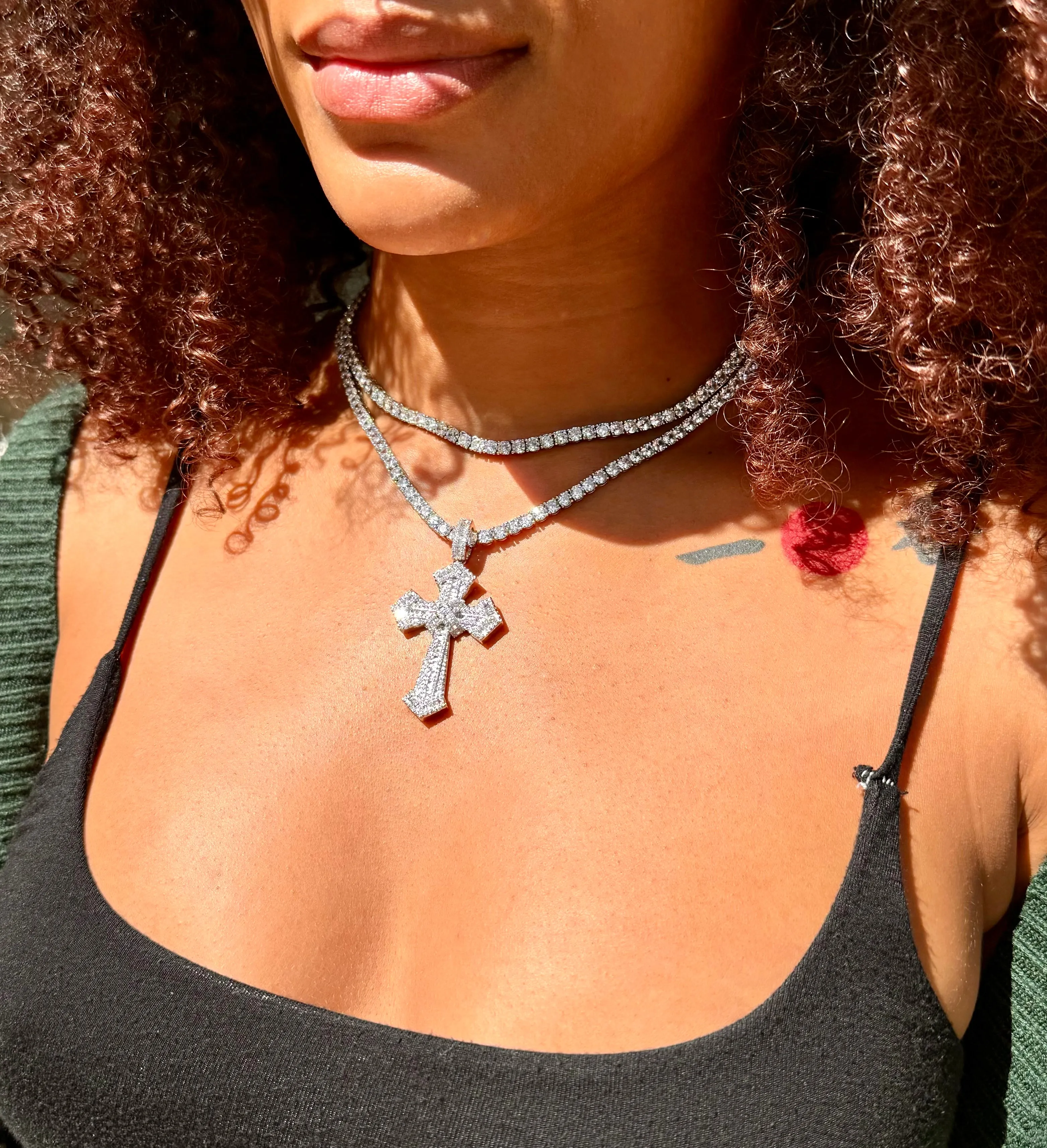 Silver Tennis Necklace