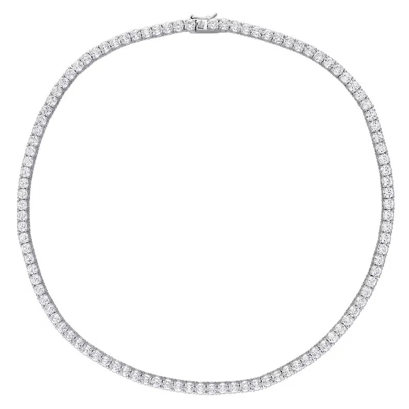 Silver Tennis Necklace