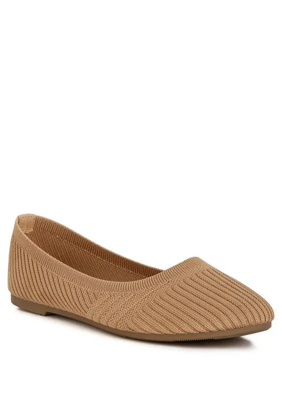 Solid Knit Ballet Flats in Three Colors