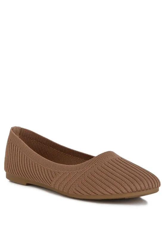 Solid Knit Ballet Flats in Three Colors
