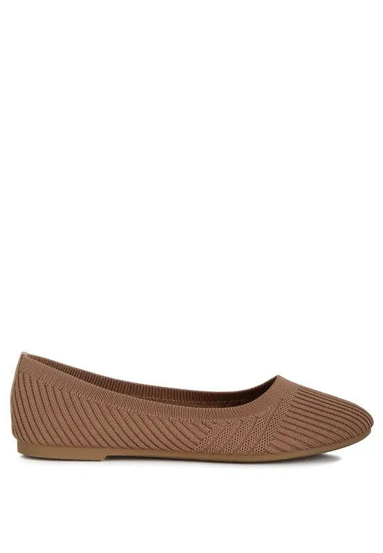 Solid Knit Ballet Flats in Three Colors
