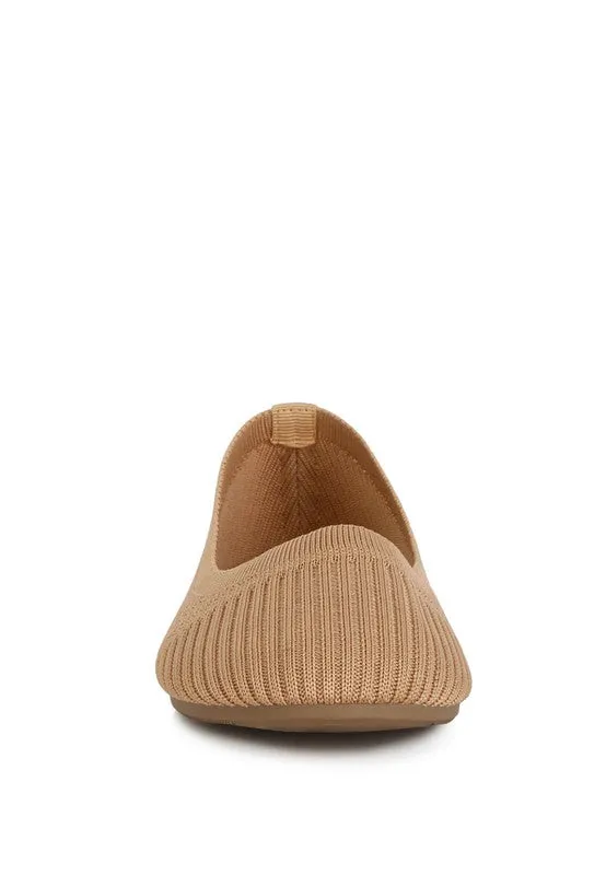 Solid Knit Ballet Flats in Three Colors