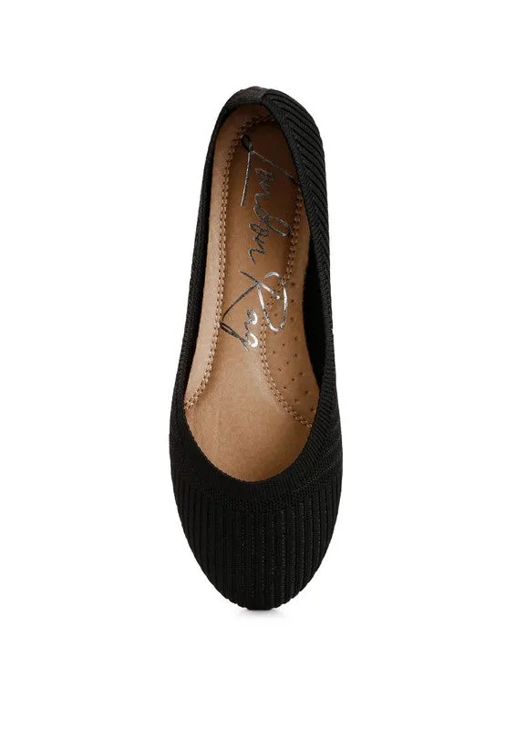 Solid Knit Ballet Flats in Three Colors
