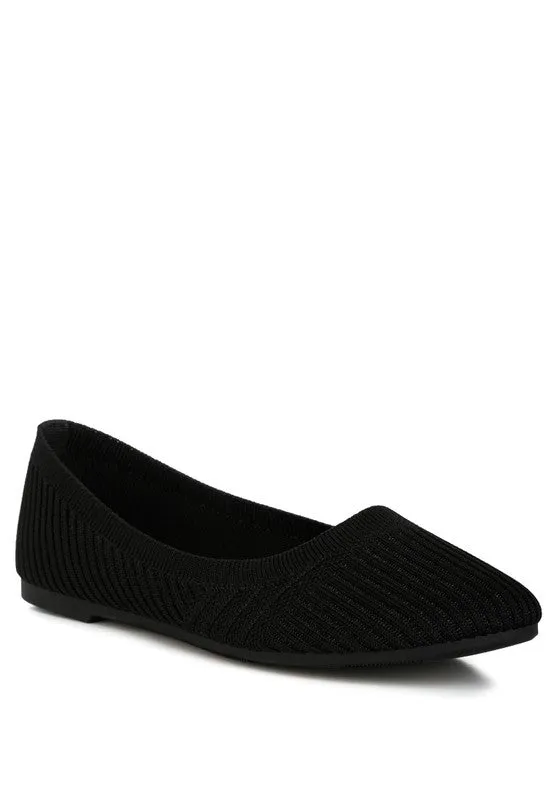 Solid Knit Ballet Flats in Three Colors