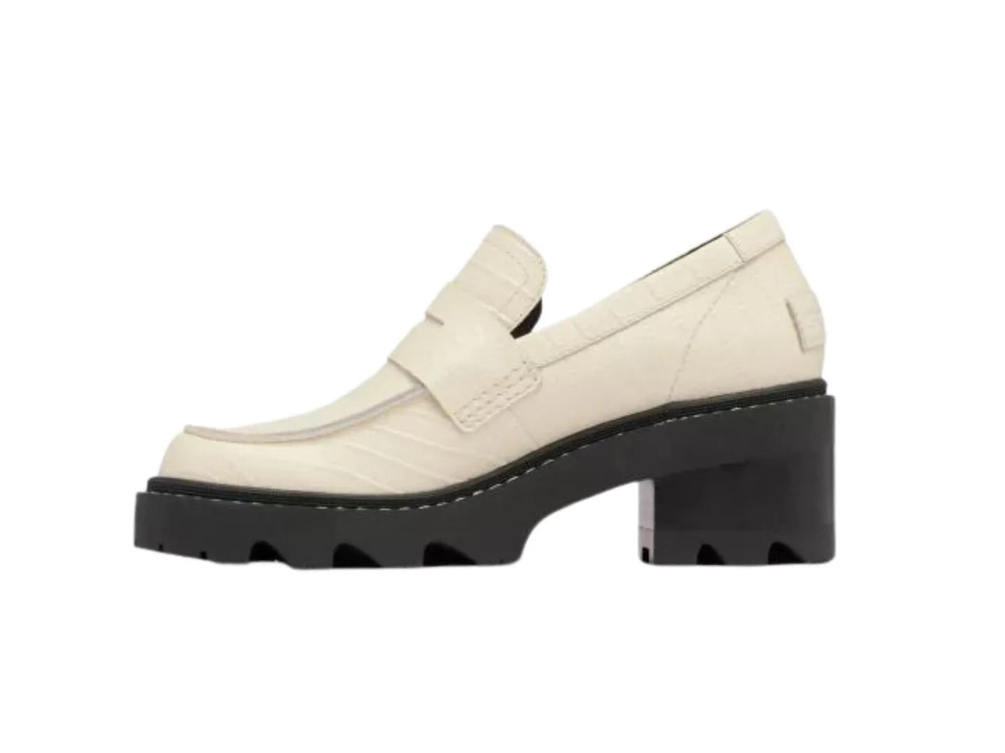 Sorel: Joan Now City Loafer in Chalk/Black
