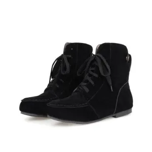 Special Offer Adhesive Boots Botas Mujer Size34-46 New Women Flats Round Toe Fashion For Casual Shoes Sweet Platform T-06