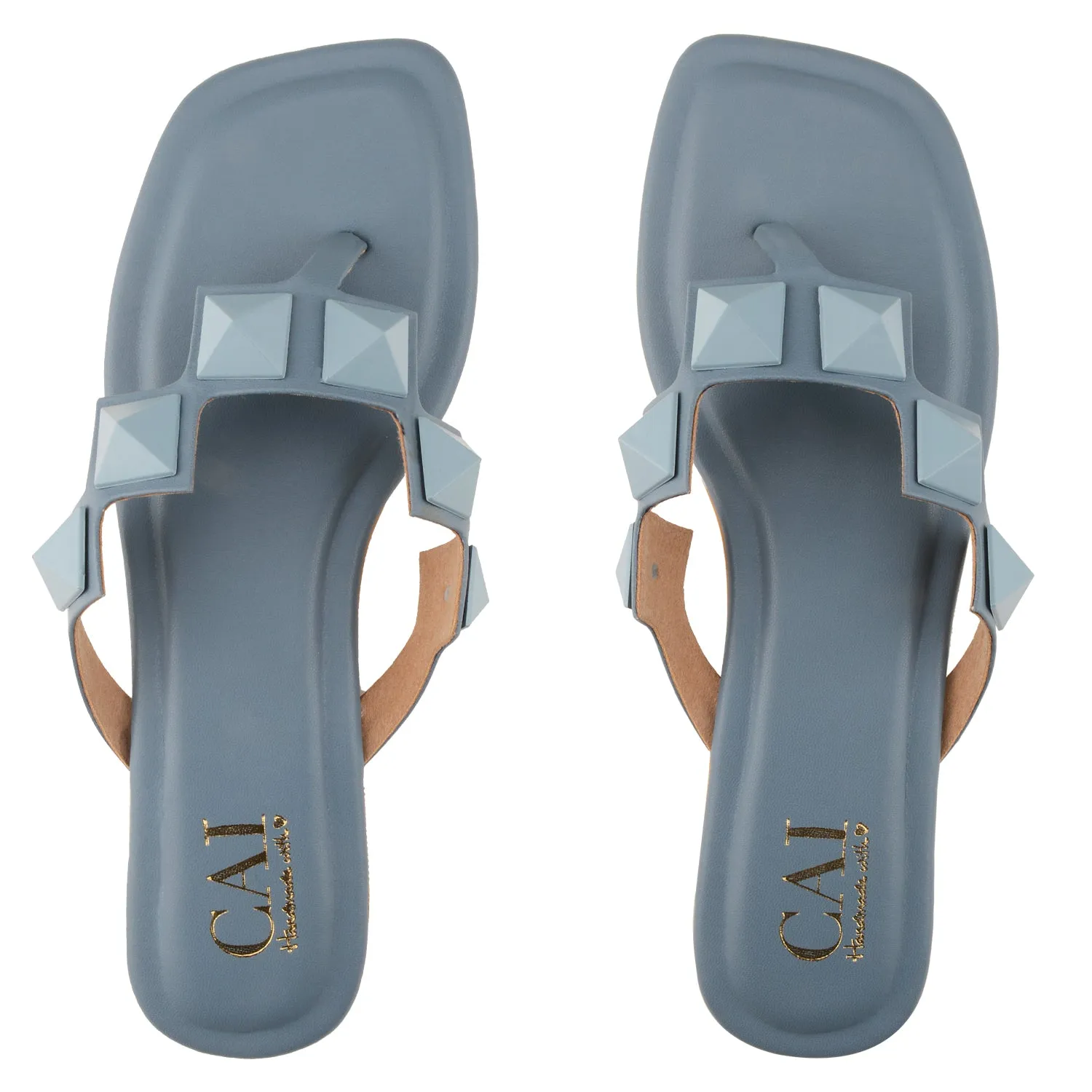 Studded Slip On Blue