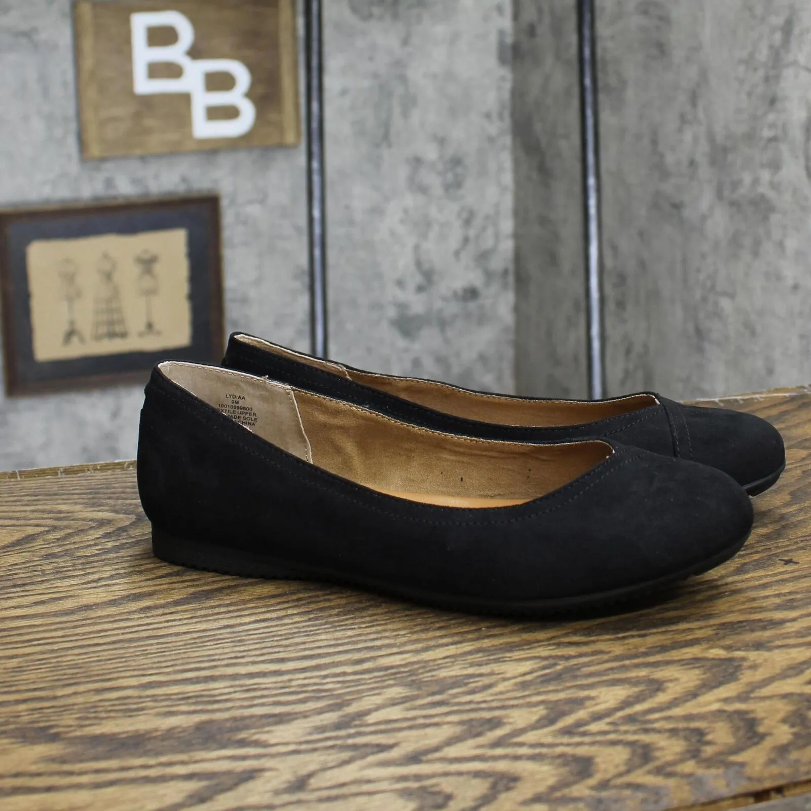 Style & Co Womens Lydiaa Ballet Flats 10010999800 Black 9M