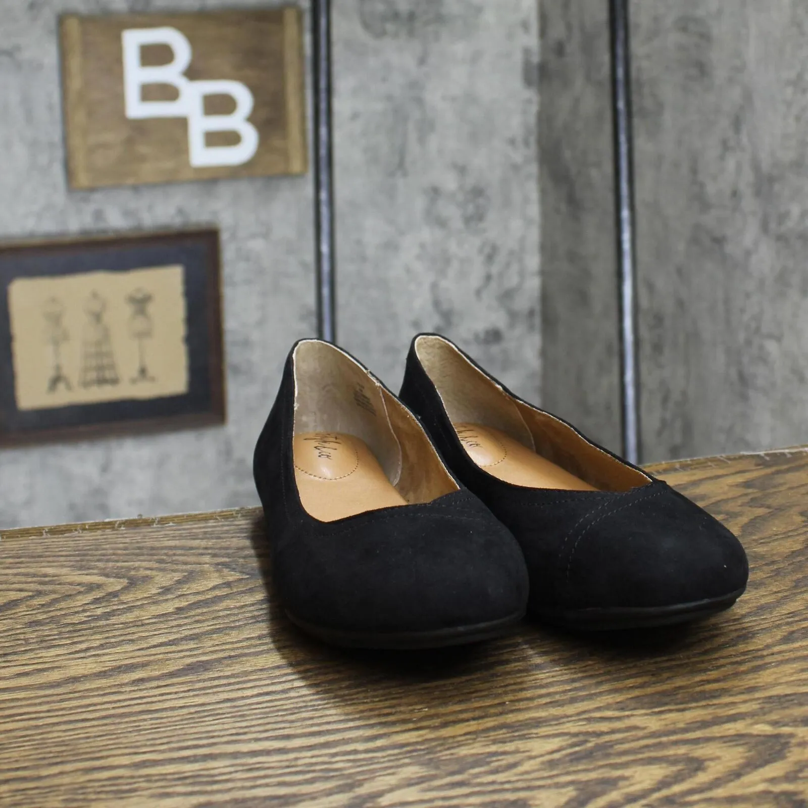Style & Co Womens Lydiaa Ballet Flats 10010999800 Black 9M