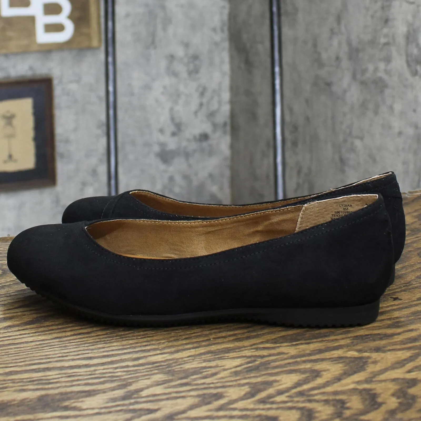 Style & Co Womens Lydiaa Ballet Flats 10010999800 Black 9M