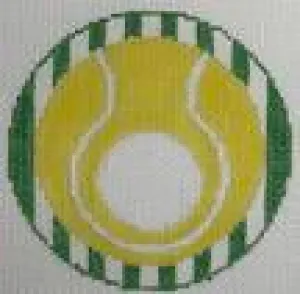 Tennis Ball Monogram Round